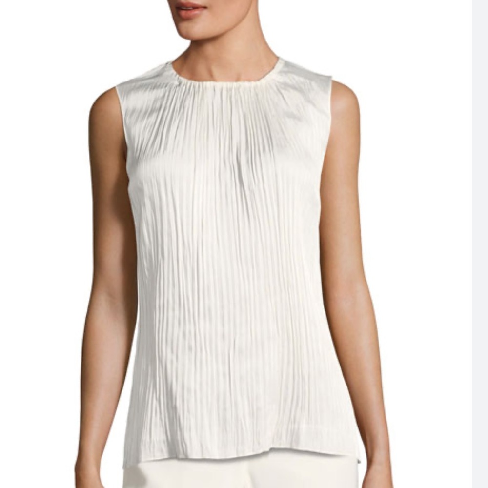LAFAYETTE 148 SLEEVELESS SILK BLOUSE SIZE SMALL